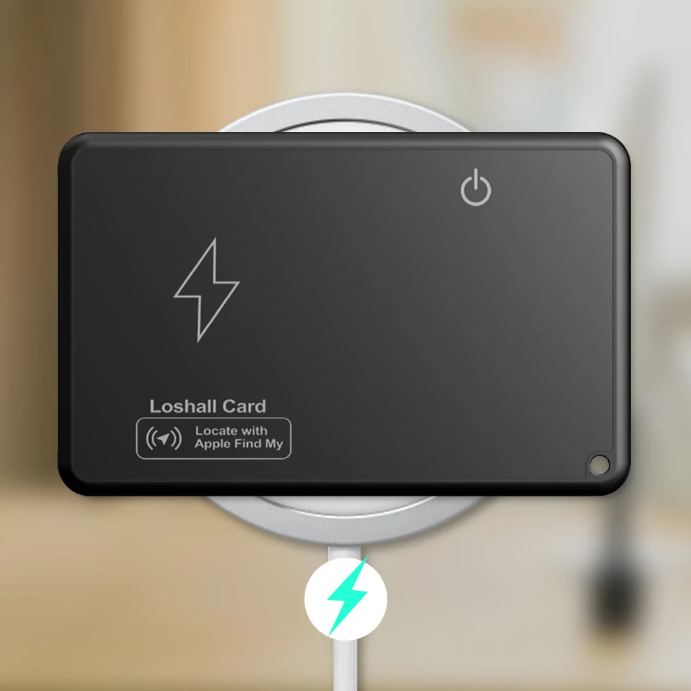 Wallet Tracker Card Wireless Charging Tracking Location Gps Locator Smart Tag for Iphone Apple Device Find My Airtag GPS Locator