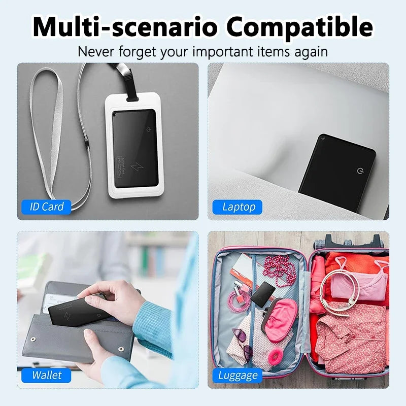 Wallet Tracker Card Wireless Charging Tracking Location Gps Locator Smart Tag for Iphone Apple Device Find My Airtag GPS Locator
