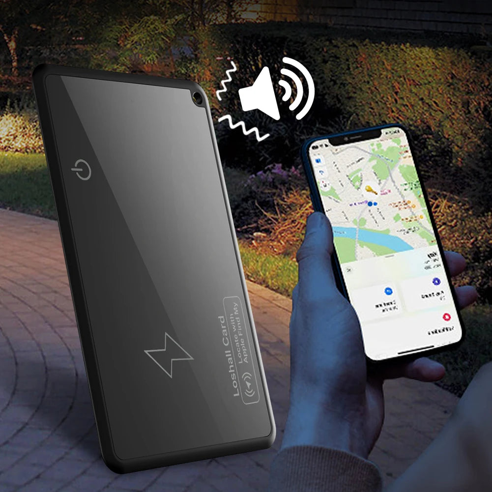 Wallet Tracker Card Wireless Charging Tracking Location Gps Locator Smart Tag for Iphone Apple Device Find My Airtag GPS Locator